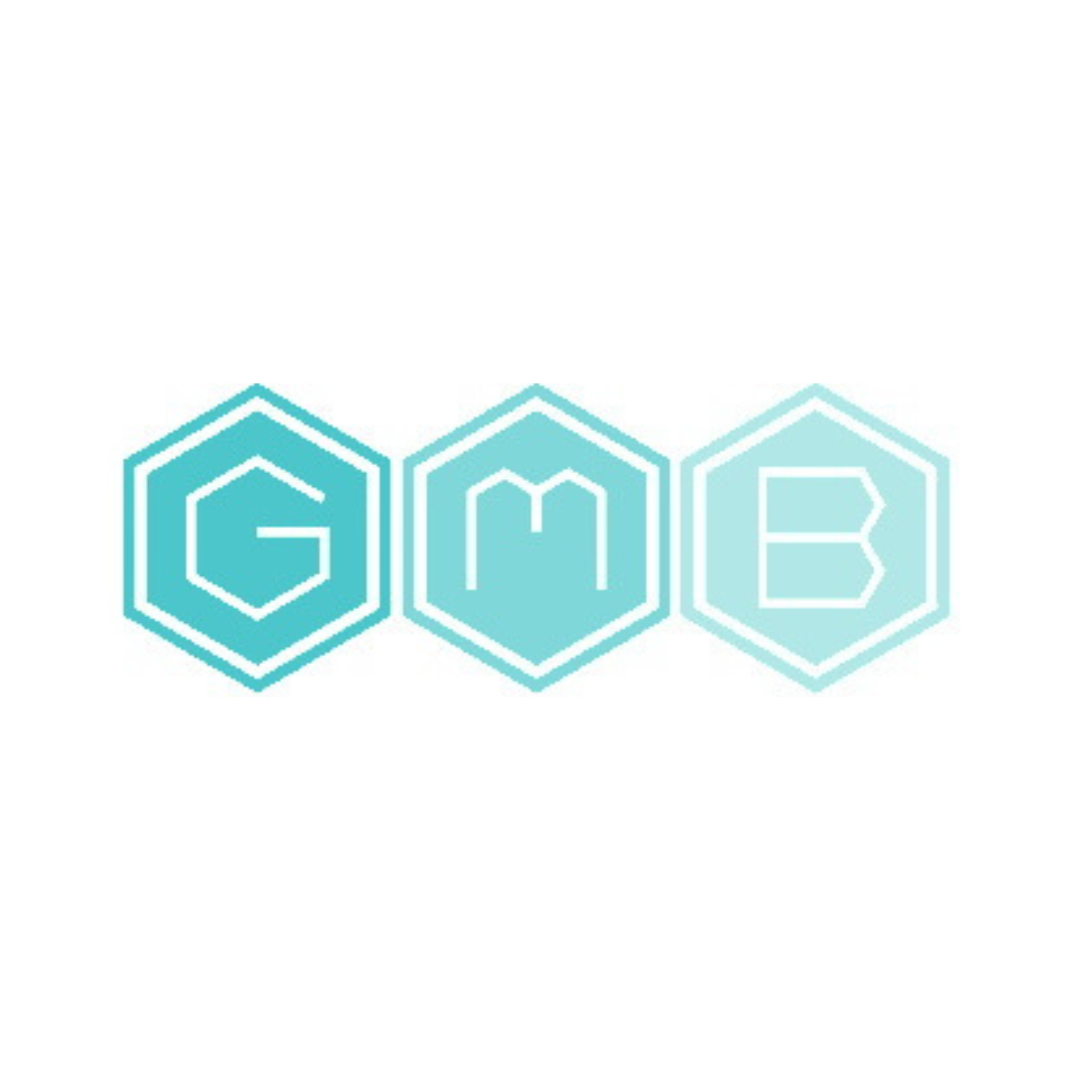 Clínica dental GMB logo tricolor